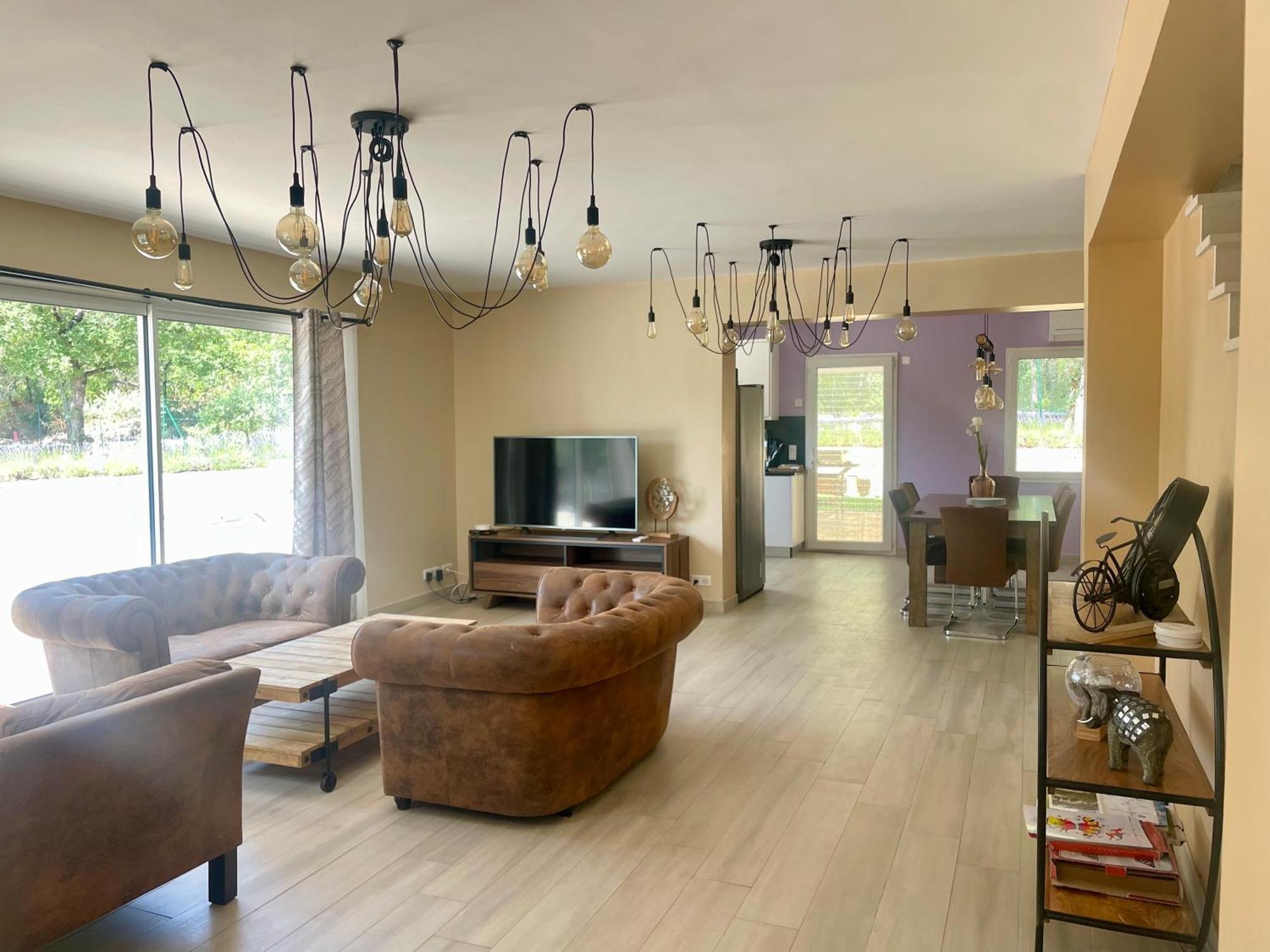 Villa LA GRANDE BASTIDE avec piscine, climatisation et salle de sport Seillans Esterno foto